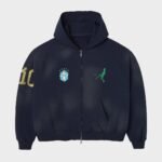 HMDD L&F BRASIL ZIP UP (DESTROYED NAVY)