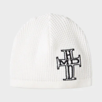 White Holy Cross Beanie